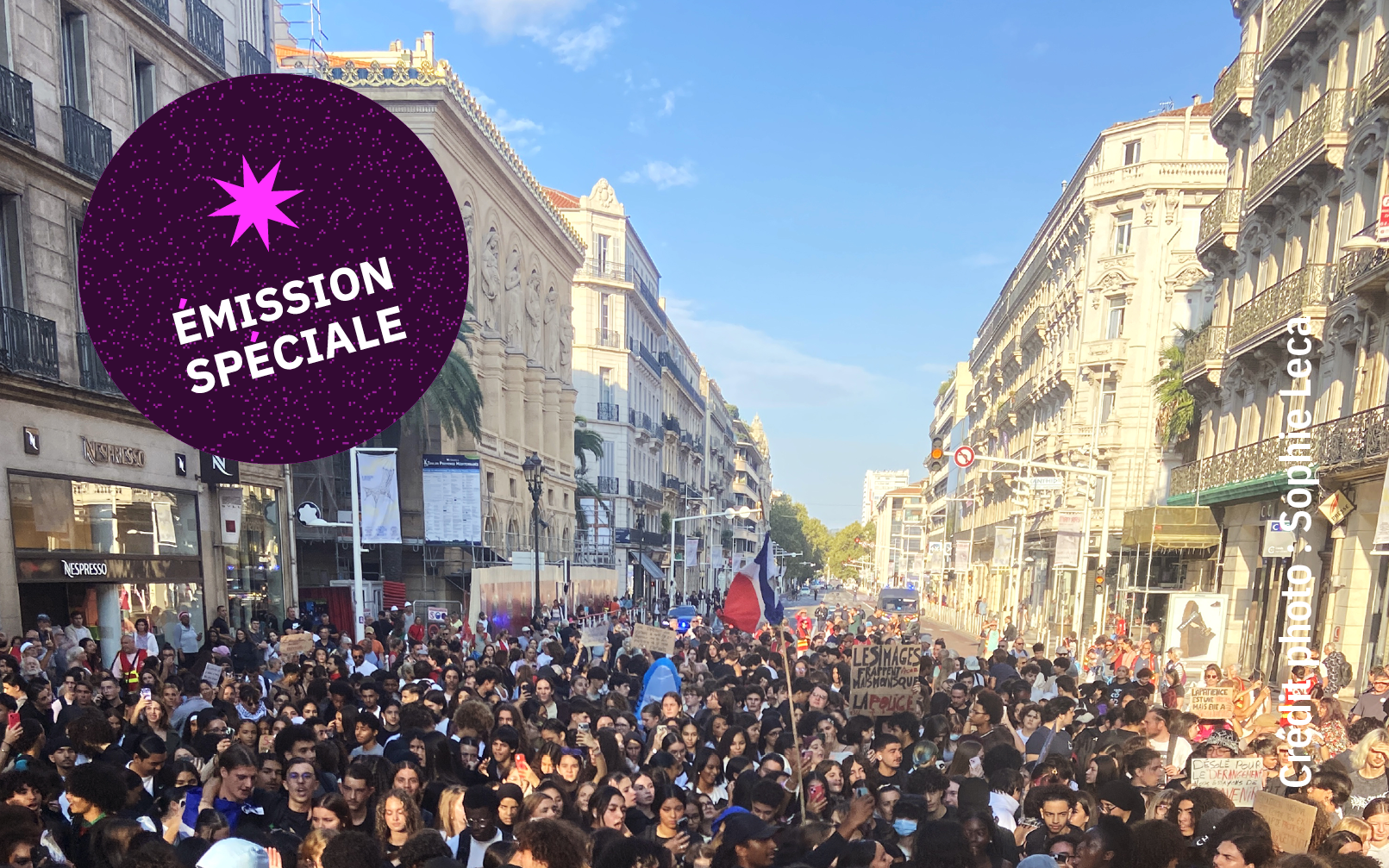 Mobilisation des lycéennes et lycéens à Toulon